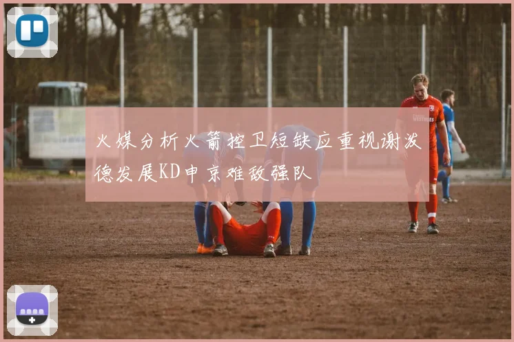 火媒分析火箭控卫短缺应重视谢泼德发展KD申京难敌强队
